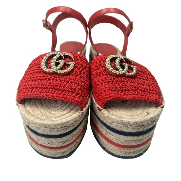 New GUCCI
Lilibeth Gg Platform Espadrille Sandal - Picture 5 of 8